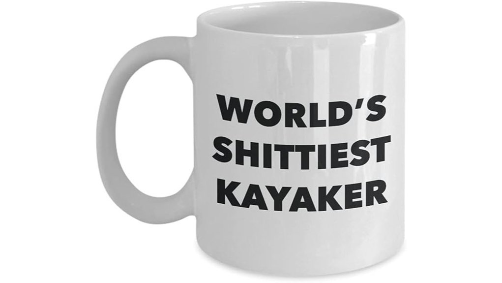 humorous kayaking gift mug