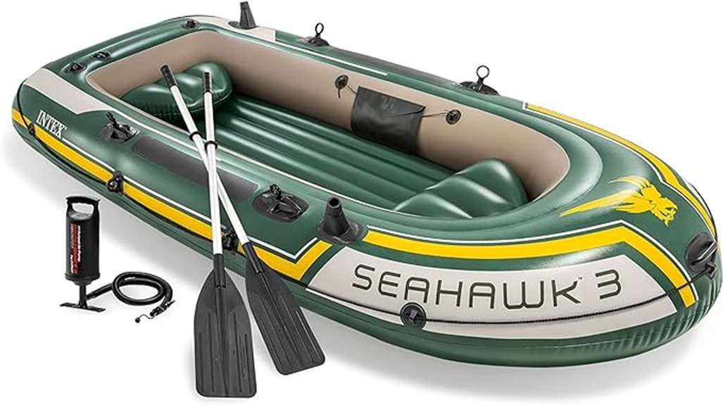 inflatable boat with accessories
