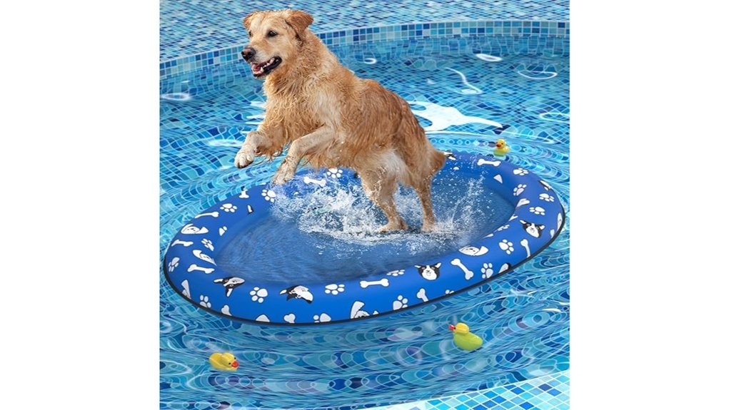 inflatable dog swimming float