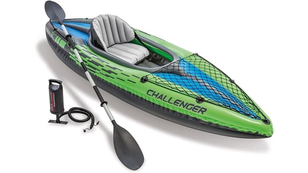 inflatable kayak with accessories
