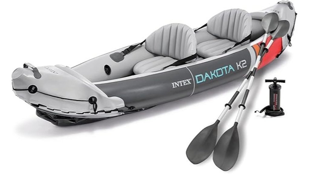 inflatable kayak with accessories