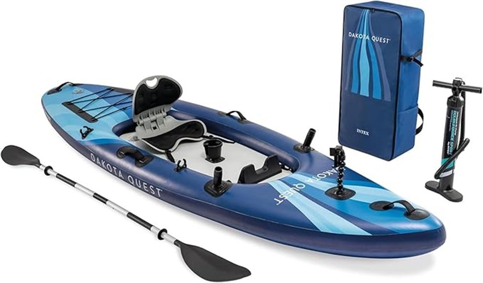 inflatable kayak with accessories