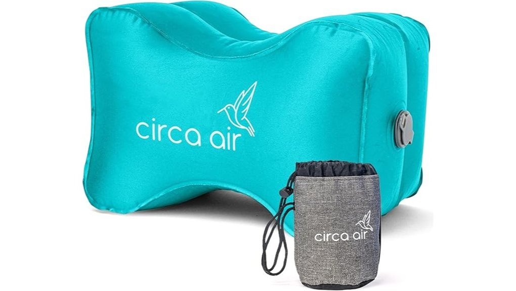 inflatable knee pillow support