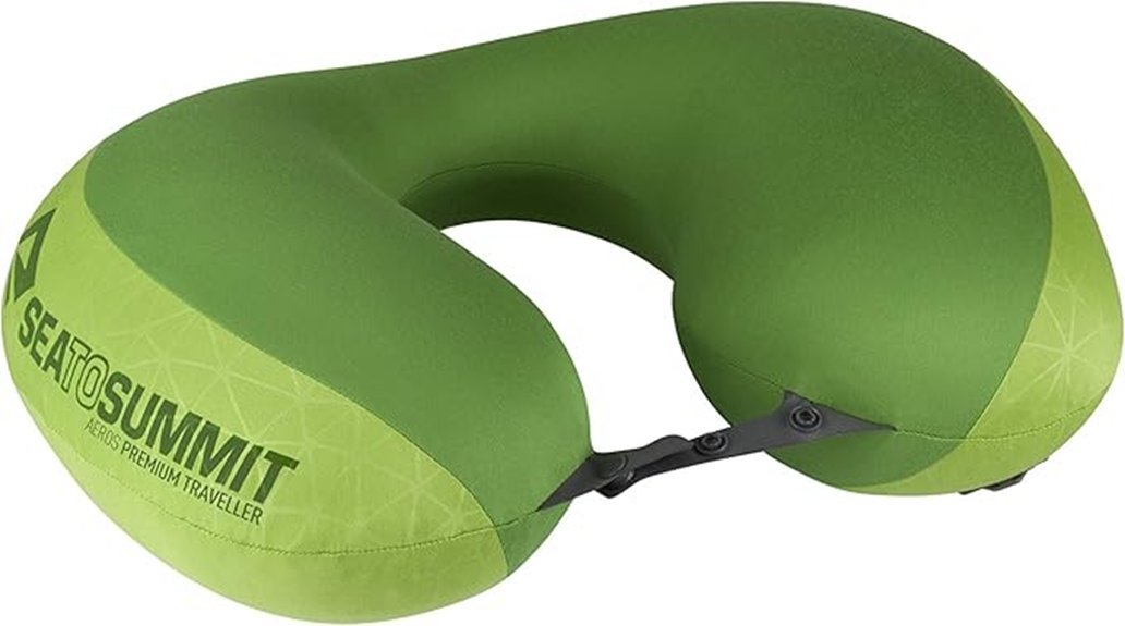 inflatable neck pillow lime