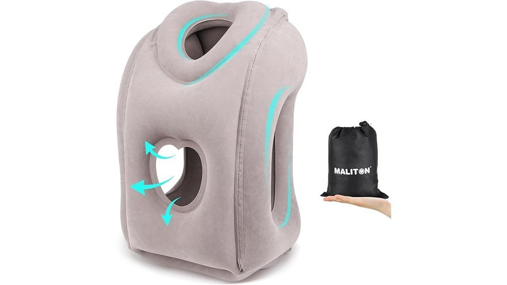 inflatable neck support pillow