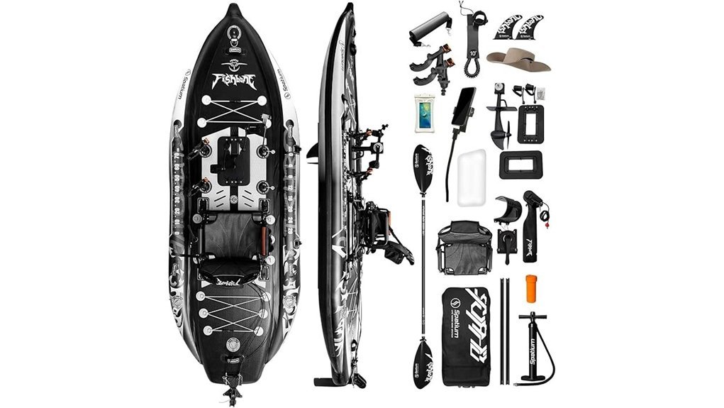 inflatable pedal fishing kayak