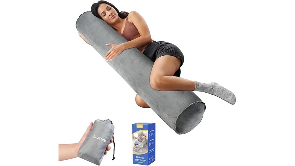 inflatable travel body pillow