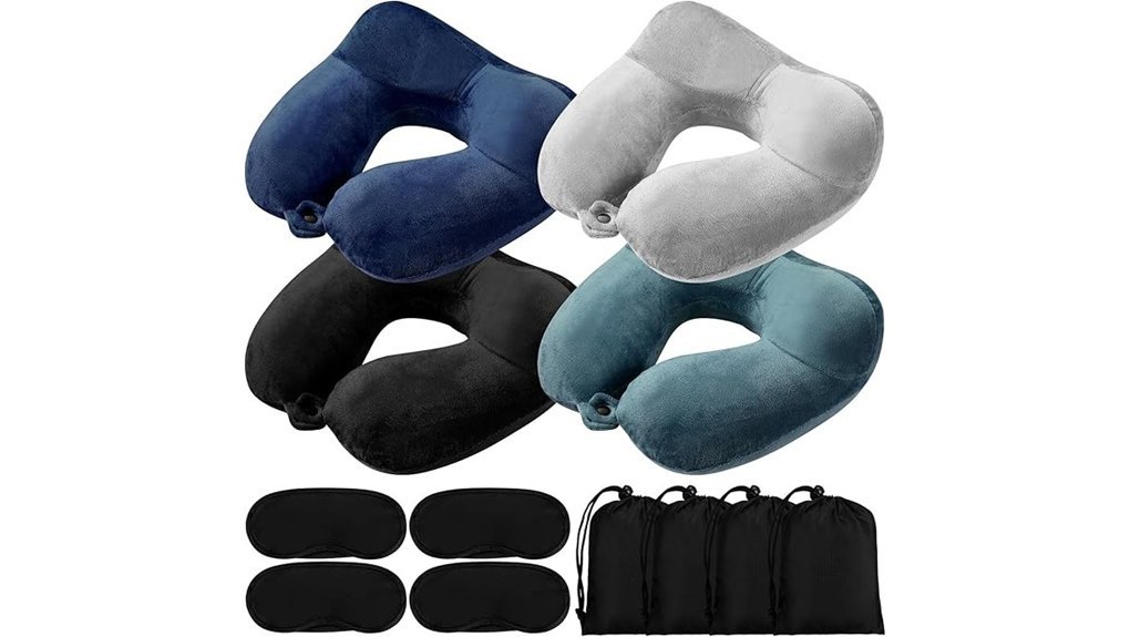 inflatable travel neck pillow