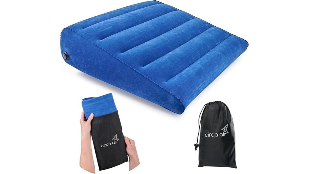 inflatable travel support pillow