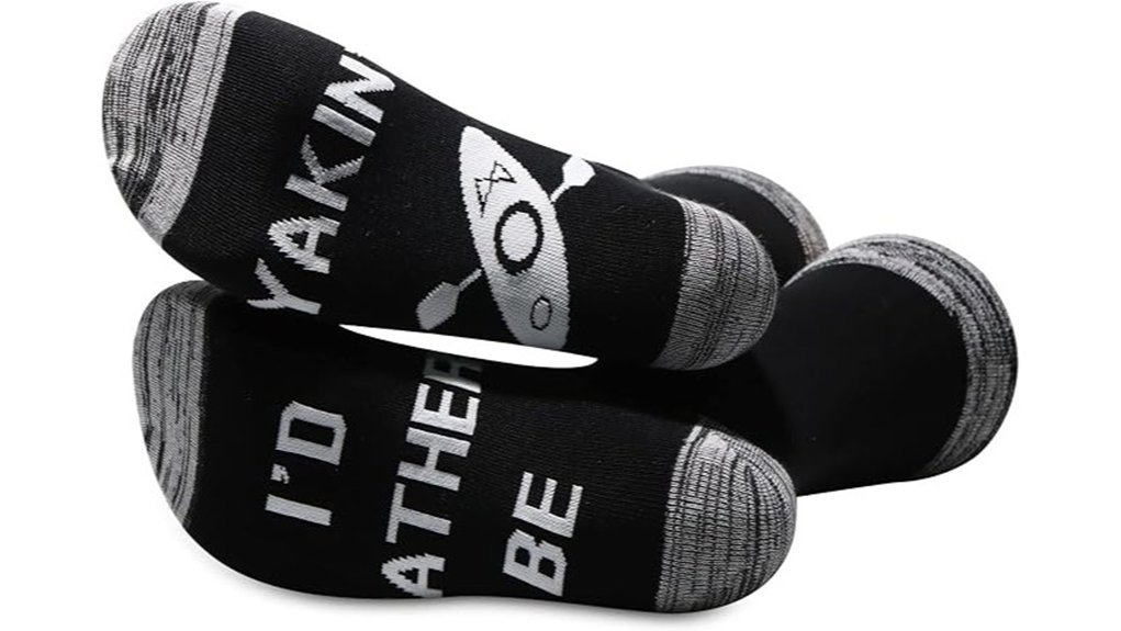 kayaker themed fun socks