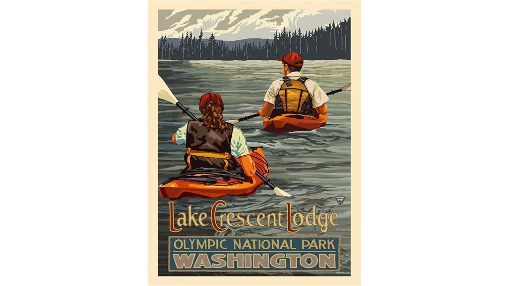 kayakers in olympic national park