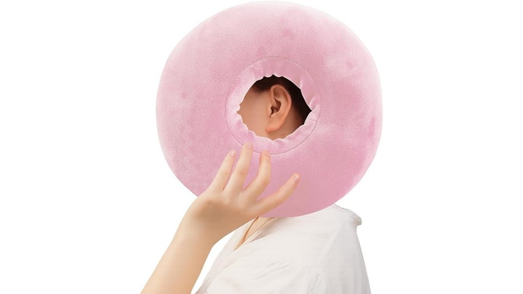 light pink side sleeper pillow