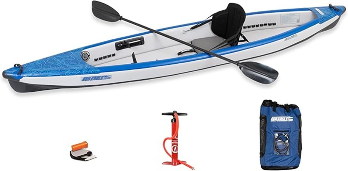 lightweight inflatable touring kayak