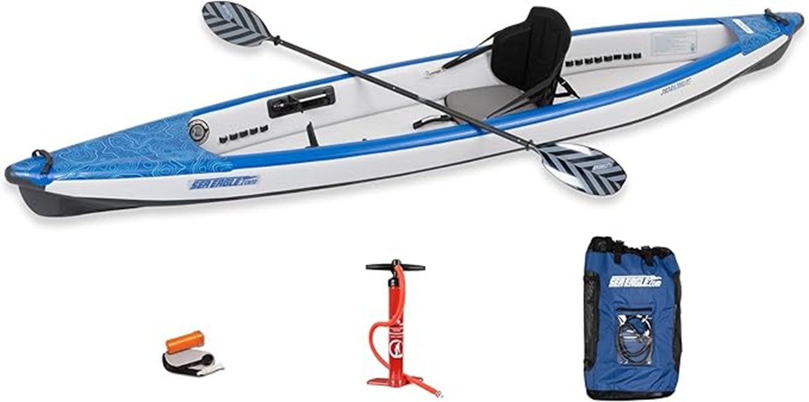 lightweight inflatable touring kayak