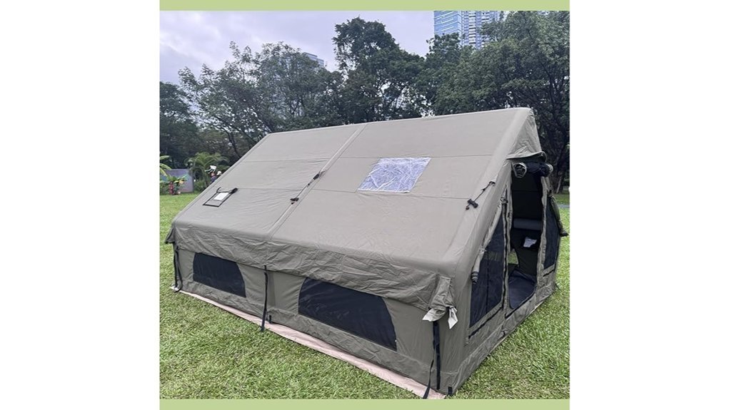 luxury inflatable tent features