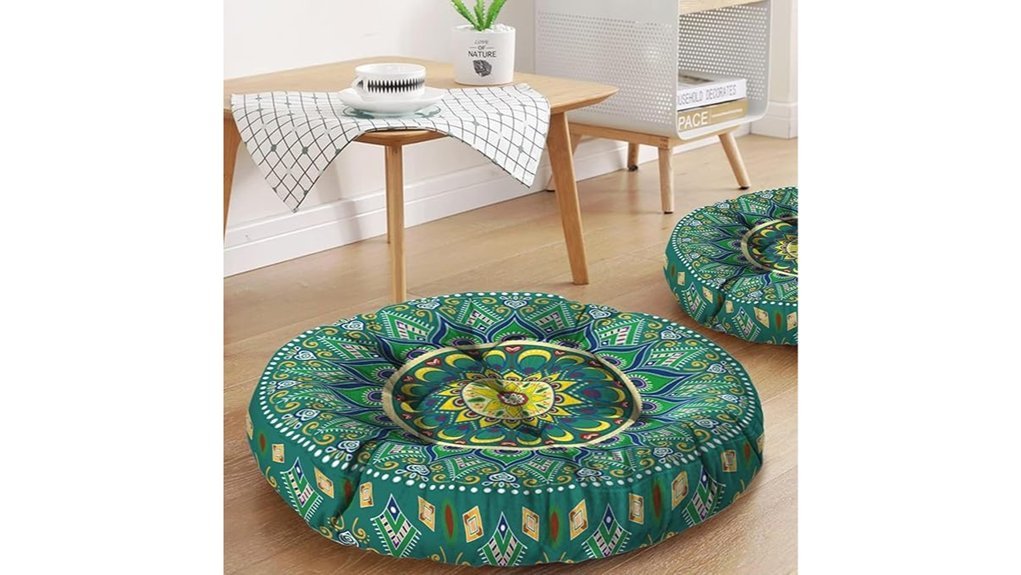 mandala floor meditation cushion