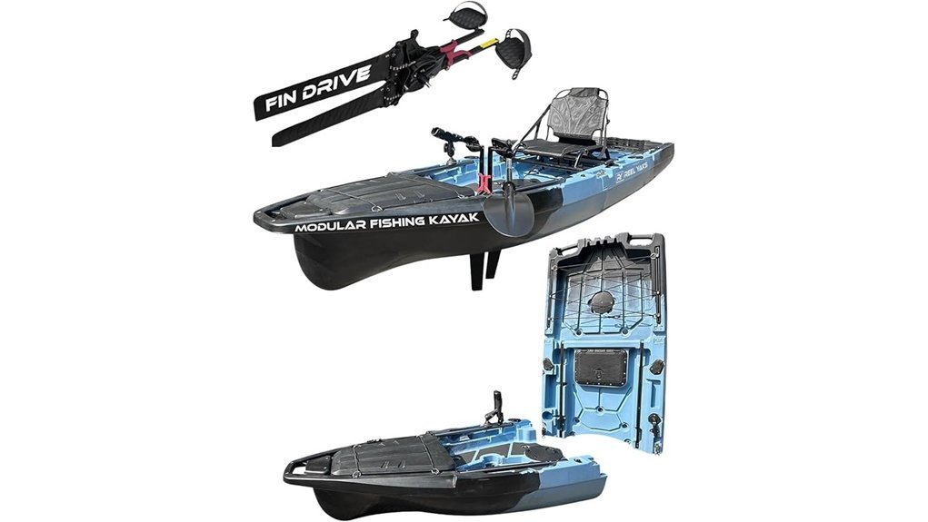 modular fishing kayak design