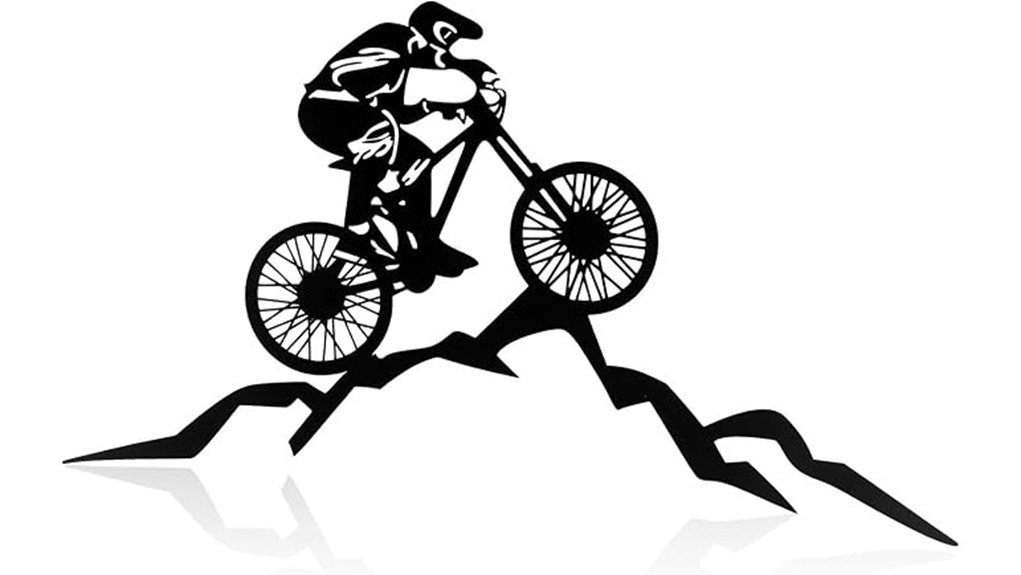 mountain biker wall decor