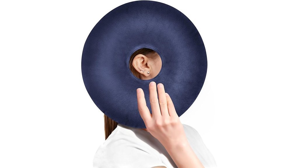 navy blue side sleeper pillow