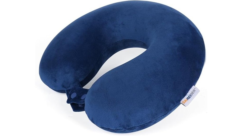 navy blue travel pillow