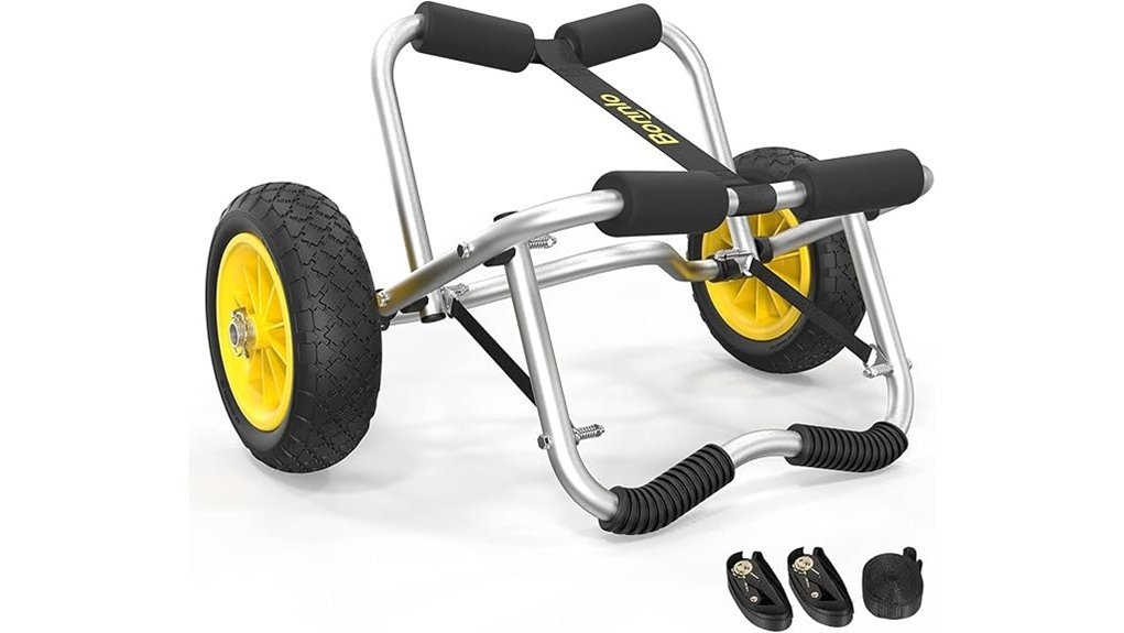 no flat kayak cart wheels