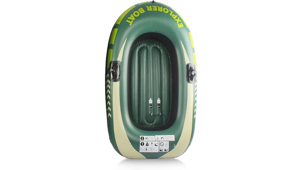one person inflatable fishing boat