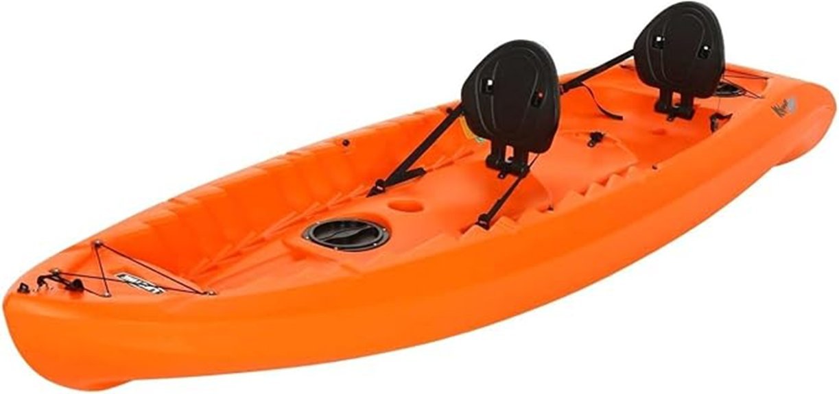 orange sit on top kayak