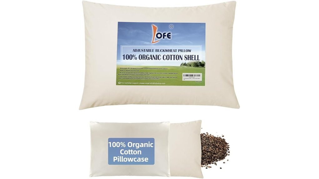 organic cotton buckwheat pillow
