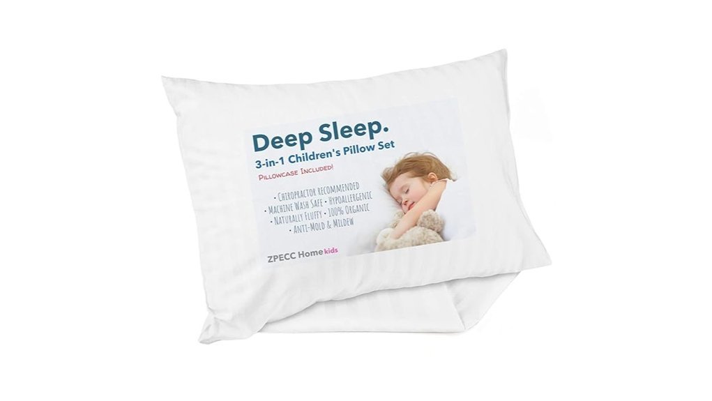 organic toddler pillow set