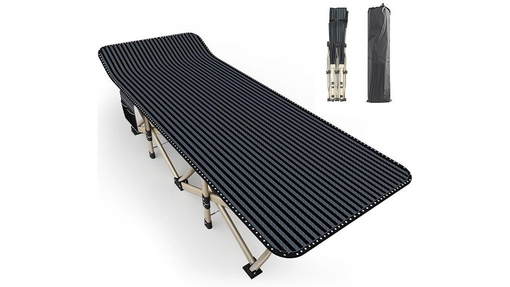 oversized camping cot included