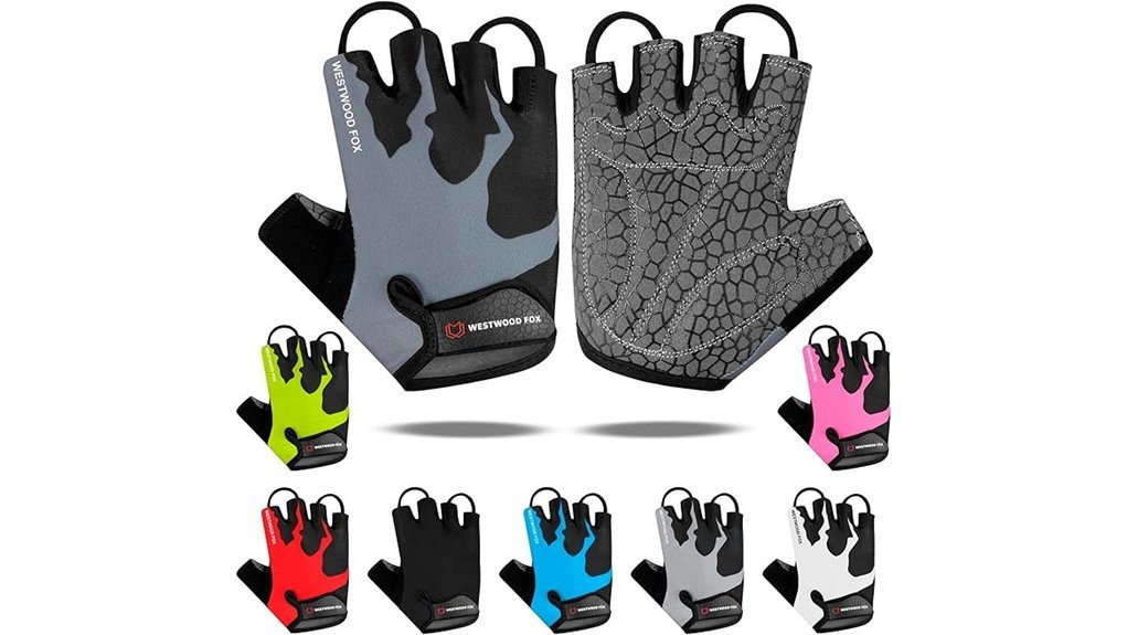 padded cycling gloves design