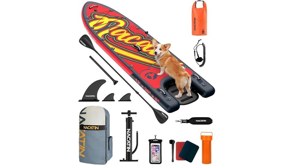 paddle board with ramp