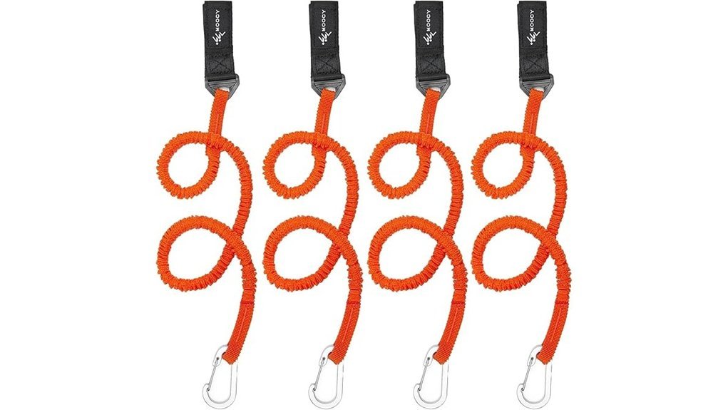 paddle leash and fishing gear