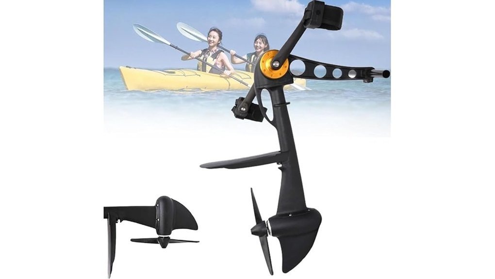 pedal powered fishing kayak system
