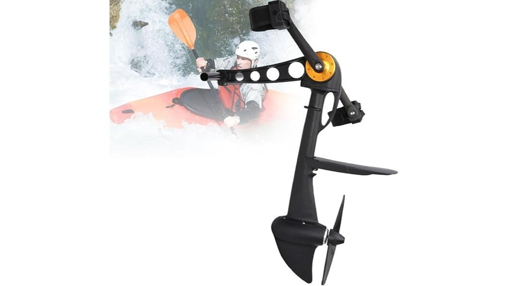 pedal powered kayak fishing system