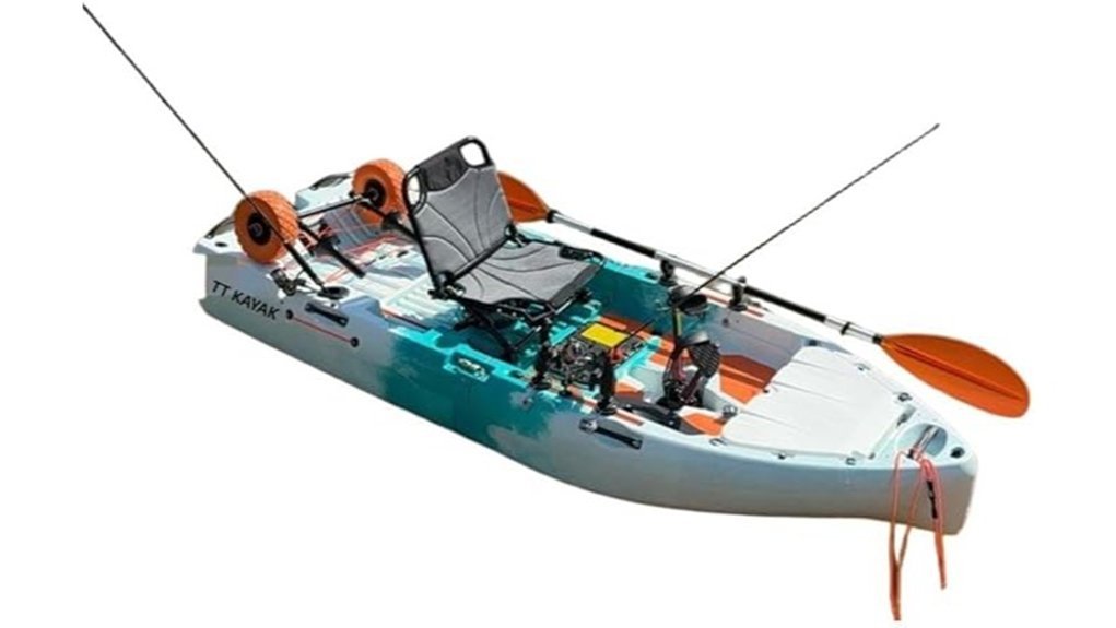 pedal powered tandem fishing kayak