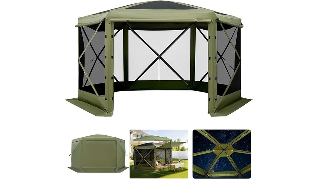 pop up gazebo screen tent