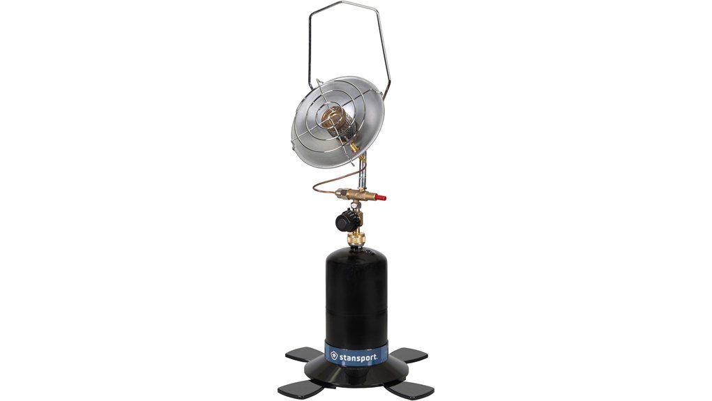 portable black propane heater
