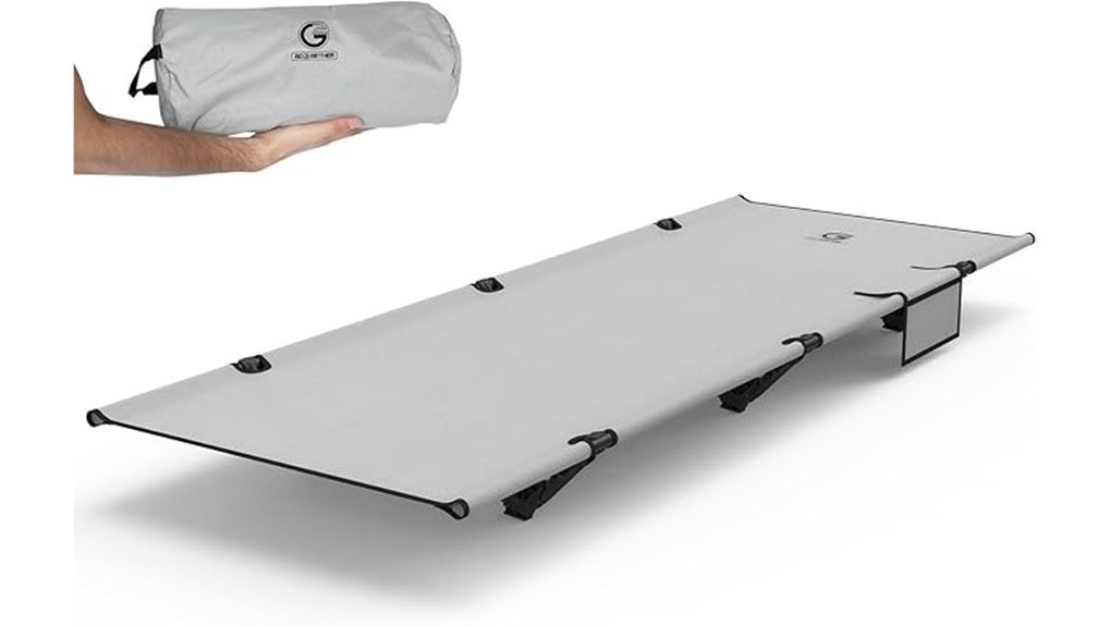 portable camping cot included
