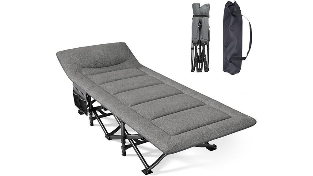 portable camping cot set