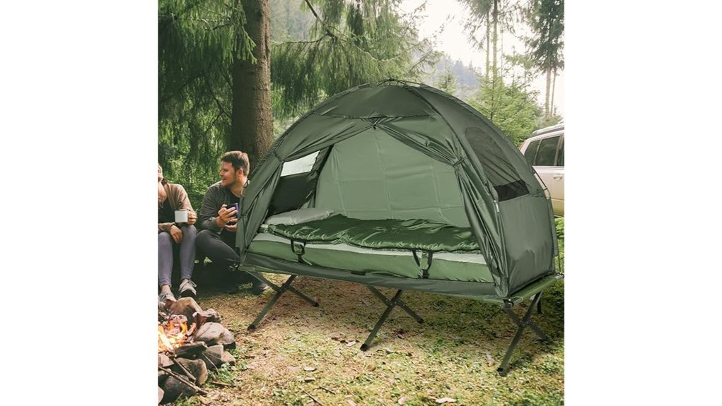 portable camping cot set
