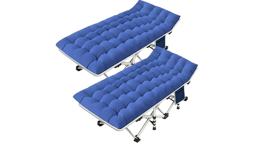 portable camping cot set