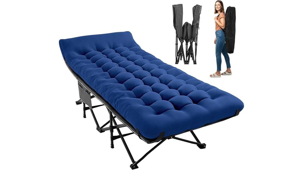 portable camping cot set