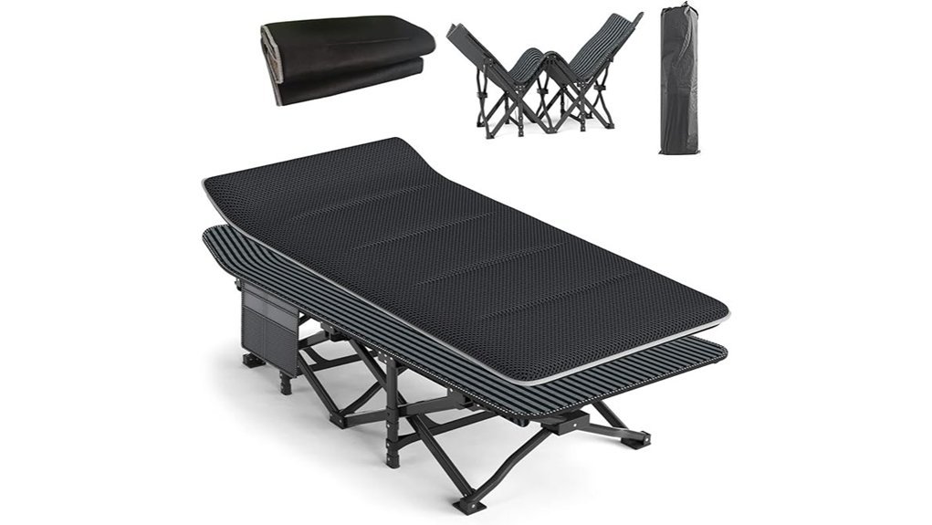 portable camping cot set