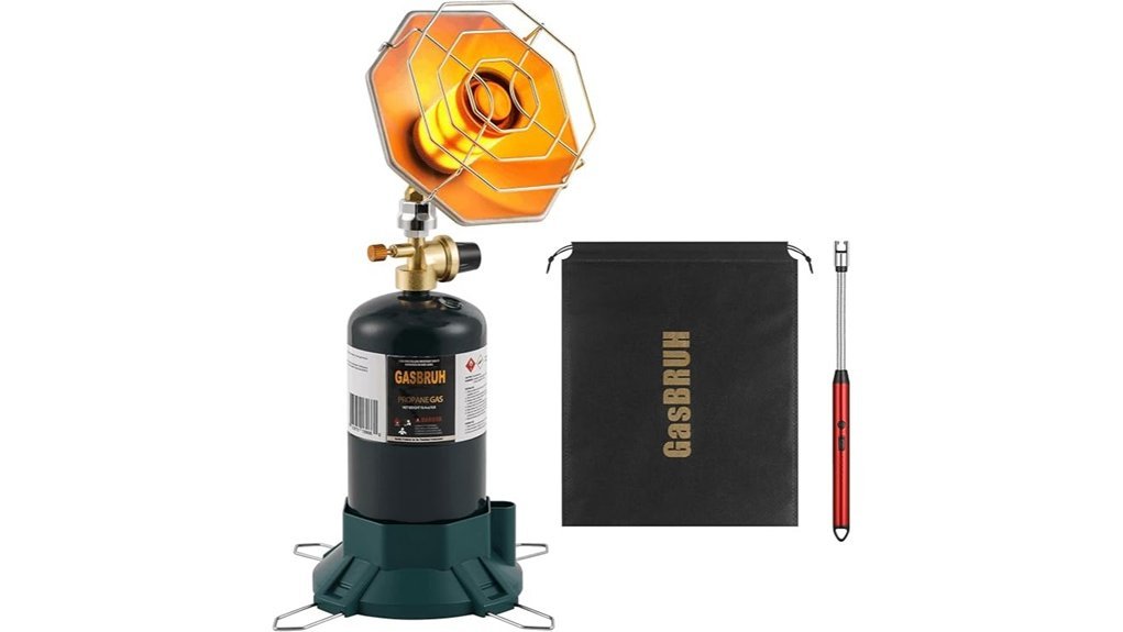 portable camping propane heater