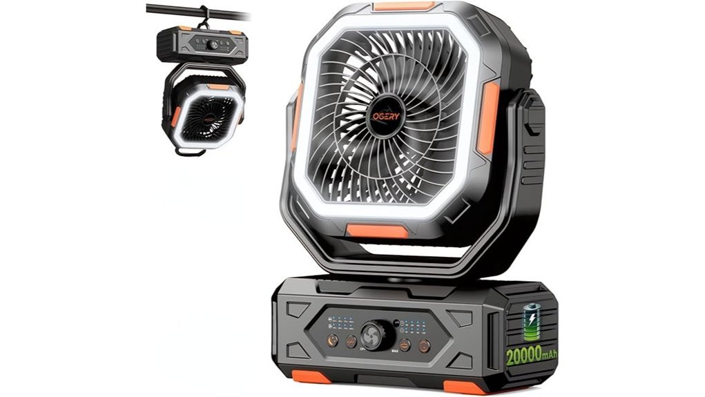 portable fan and lantern