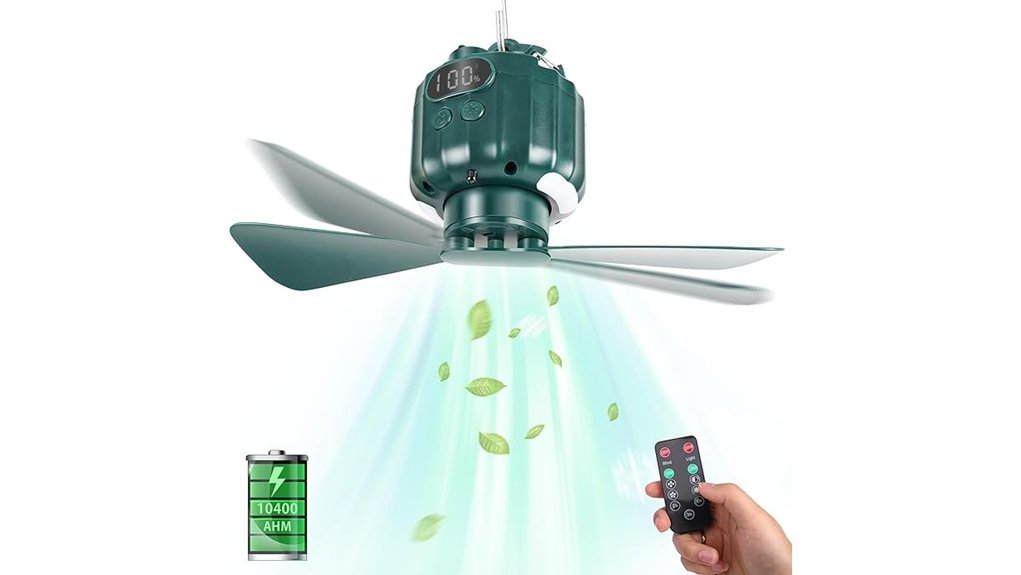 portable fan with remote