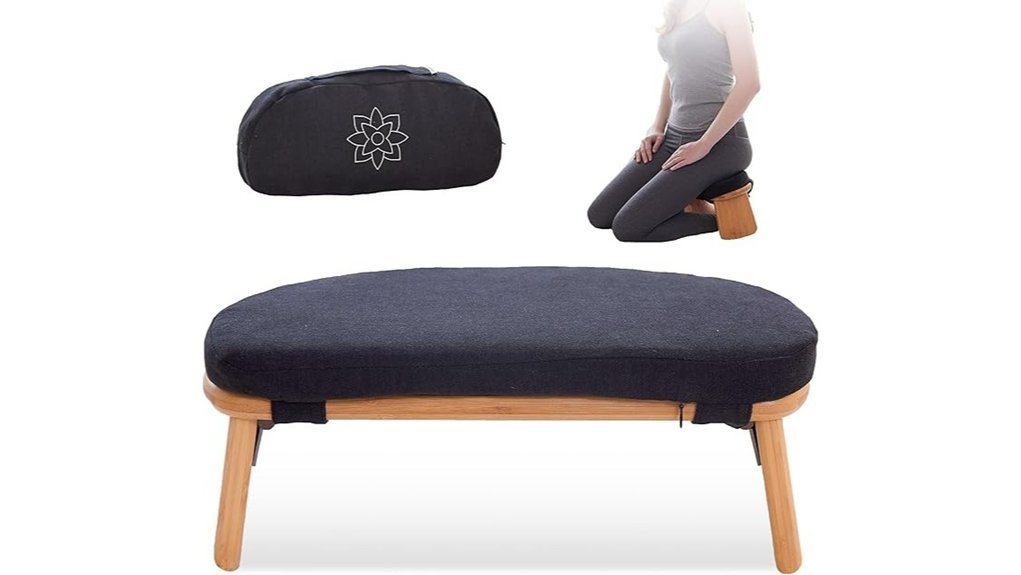 portable folding meditation bench