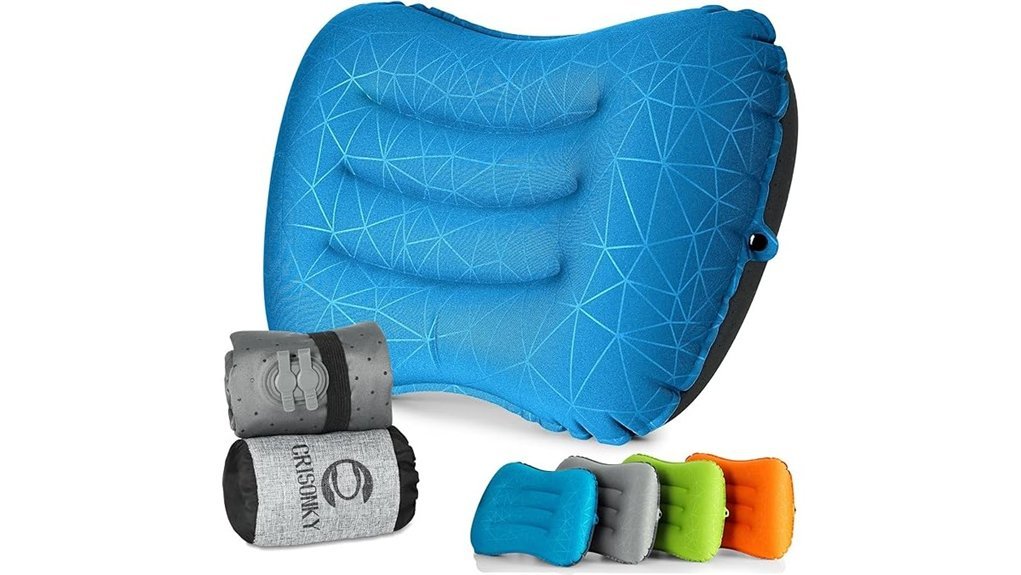 portable inflatable camping pillow