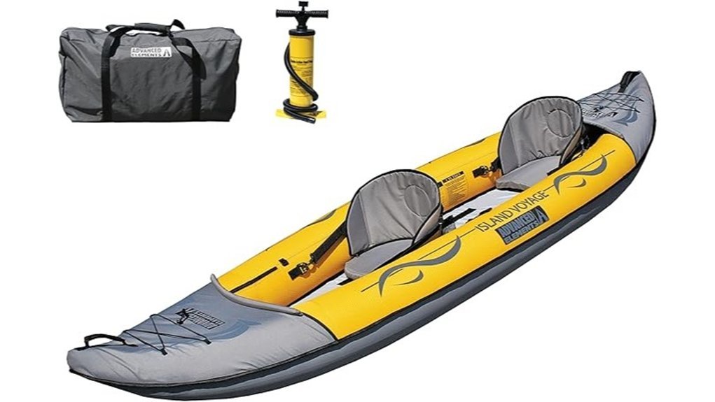 portable inflatable kayak adventure